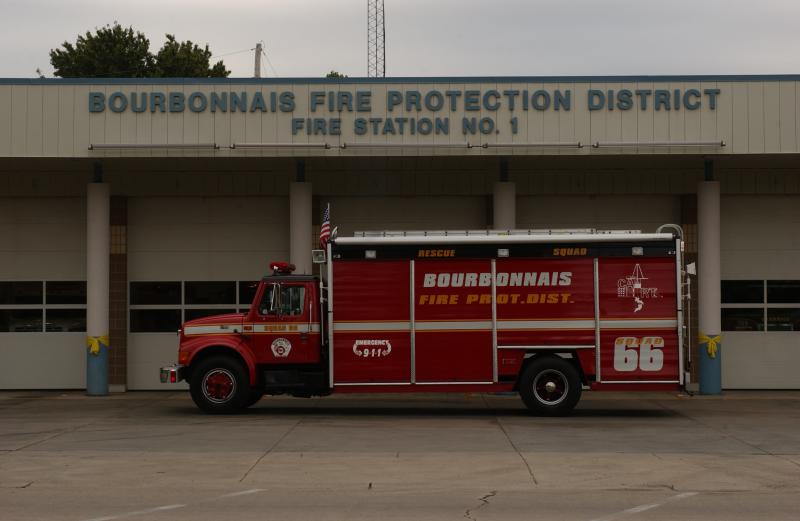 Squad 66.  1980 Navistar/Hesse Heavy-Rescue Squad.  Removed from service and served as Haz-Mat Squad 7.  Currently serving the Pilot township Fire Protection District. 